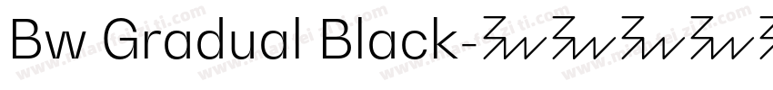Bw Gradual Black字体转换
